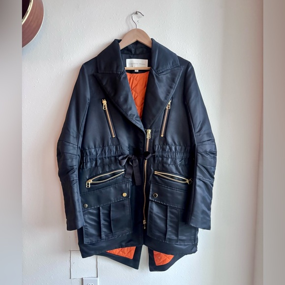 Veronica Beard Jackets & Blazers - Veronica Beard Nylon Utility Jacket Navy Size 6